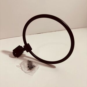 Matte Black Towel Ring Target Health and Hand Bathroom Kitchen Easy Install
